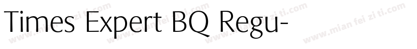Times Expert BQ Regu字体转换